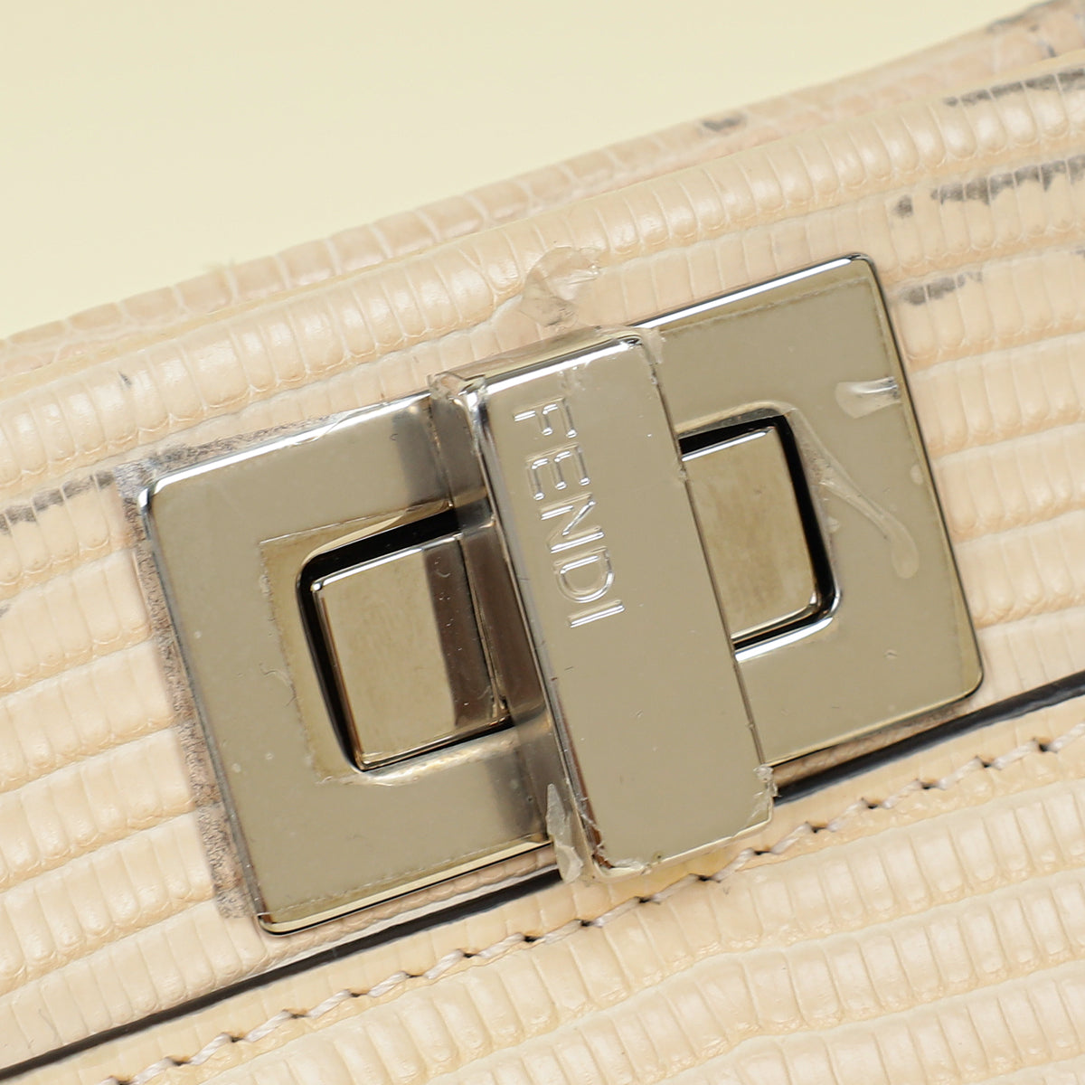 Fendi Bicolor Peekaboo Mini Lizard Bag