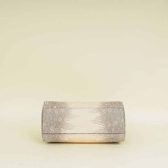 Fendi Bicolor Peekaboo Mini Lizard Bag