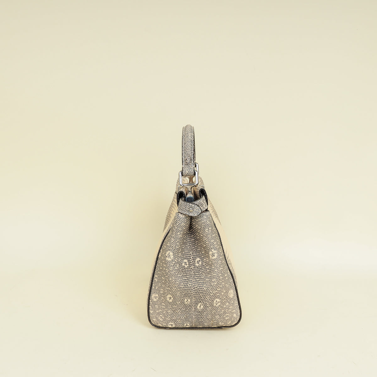 Fendi Bicolor Peekaboo Mini Lizard Bag