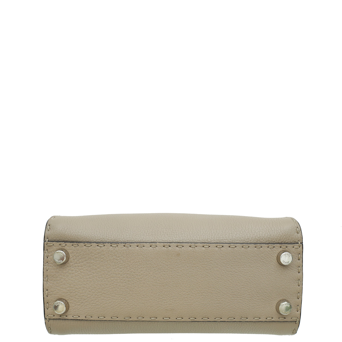 Fendi Dove Grey Peekaboo Sellier Mini Python Handle Bag