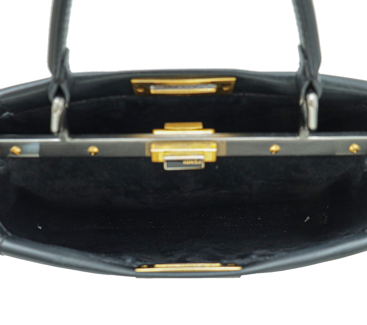 Fendi Black Peekaboo Regular Bag