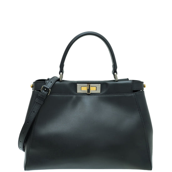 Fendi Black Peekaboo Regular Bag