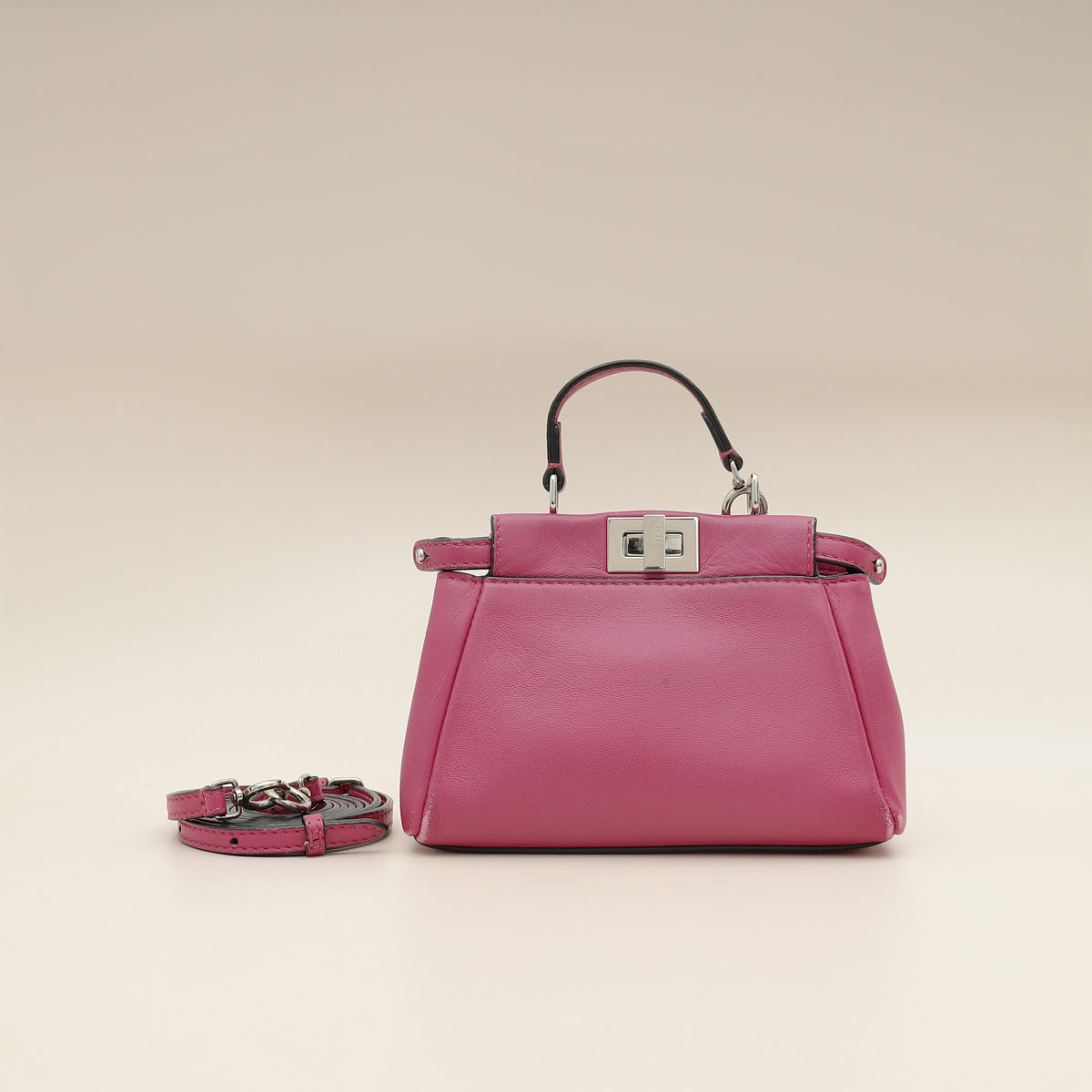 Fendi Magenta Peekaboo Micro Bag-Fendi-THE CLOSET