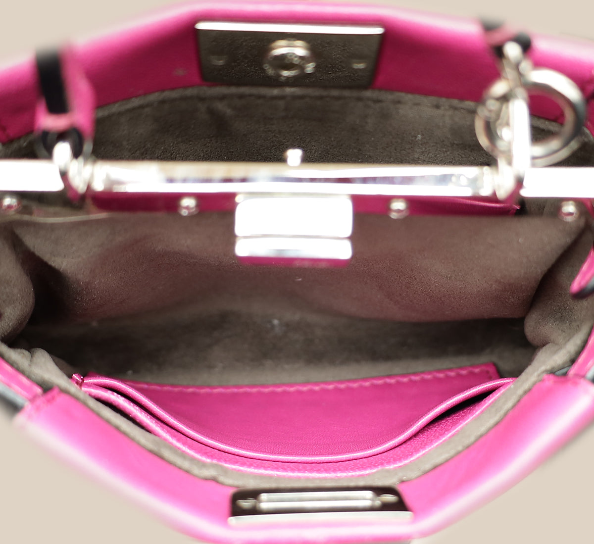 Fendi Magenta Peekaboo Micro Bag-Fendi-THE CLOSET