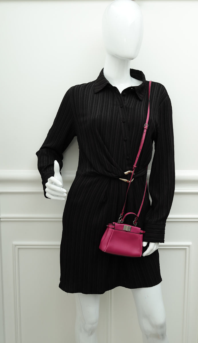 Fendi Magenta Peekaboo Micro Bag-Fendi-THE CLOSET