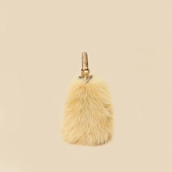 Fendi Bicolor Peekaboo Mini Fox Fur Python Bag-Fendi-THE CLOSET