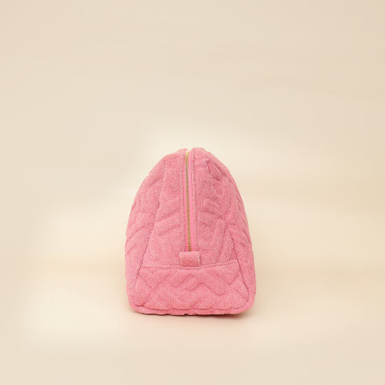 Fendi Lollypop FF 1974 Embossed Medium Trapezoid Beauty Pouch-Fendi-THE CLOSET