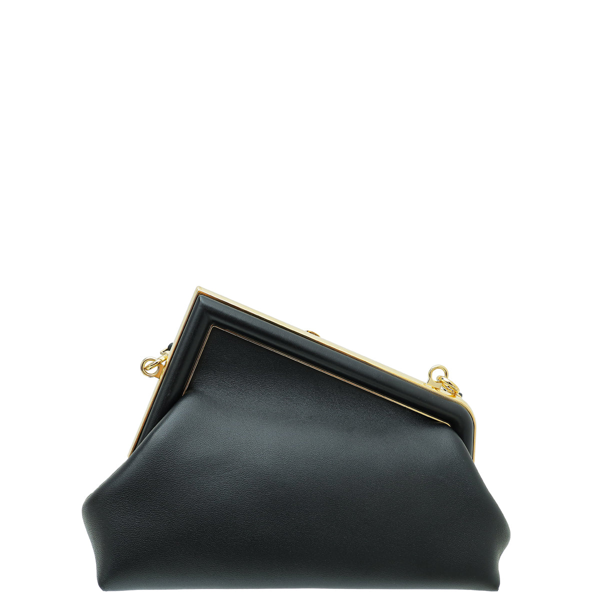 Fendi Black First Small Leather Bag-Fendi-THE CLOSET
