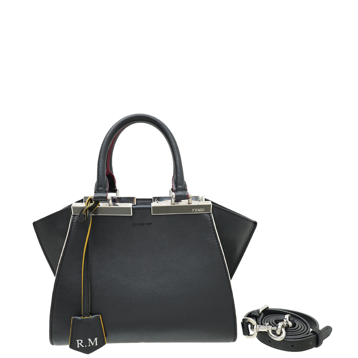 Fendi Black 3 Jours Petite Bag W/ R.M Initials-Fendi-THE CLOSET
