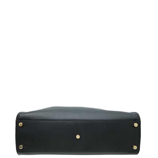 Fendi Black Peekaboo Iconic Essentially Satchel Bag