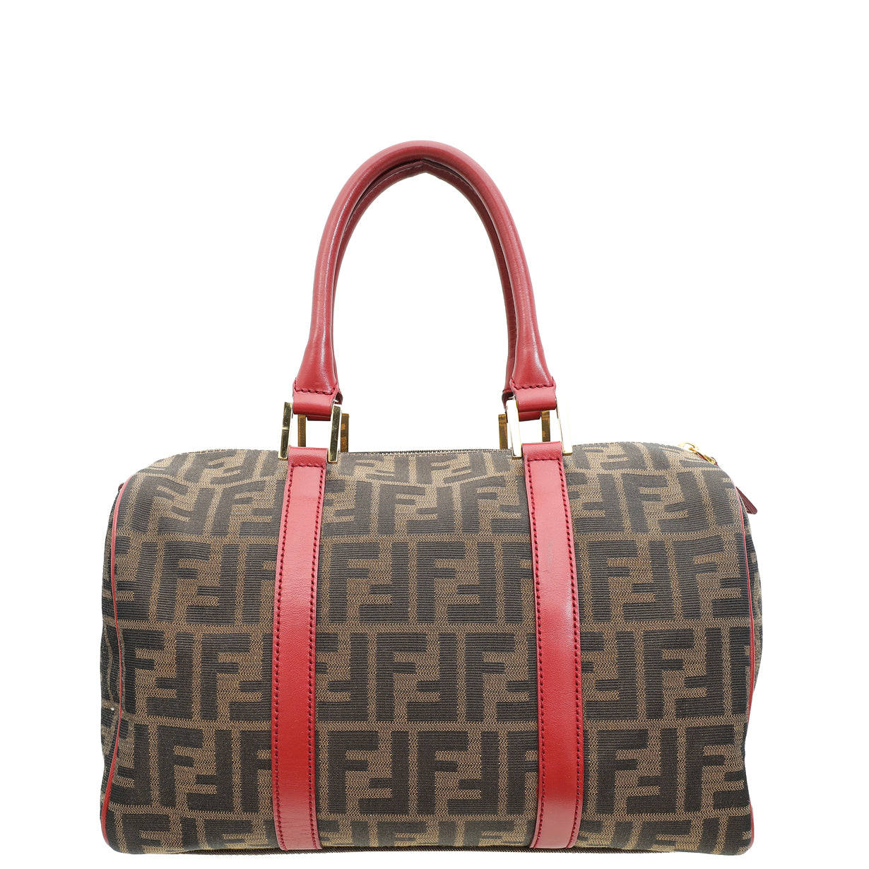 Fendi Zucca Convertible Boston Satchel Medium Bag-Fendi-THE CLOSET
