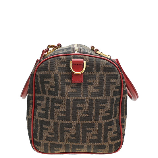 Fendi Zucca Convertible Boston Satchel Medium Bag