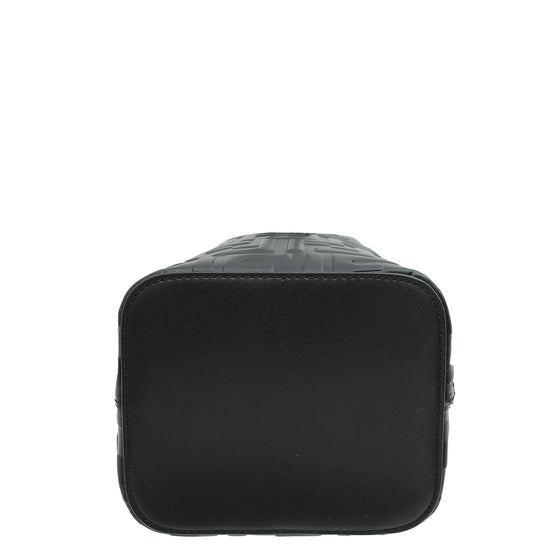 Fendi Black FF Embossed Mon Tresor Mini Bucket Bag-Fendi-THE CLOSET