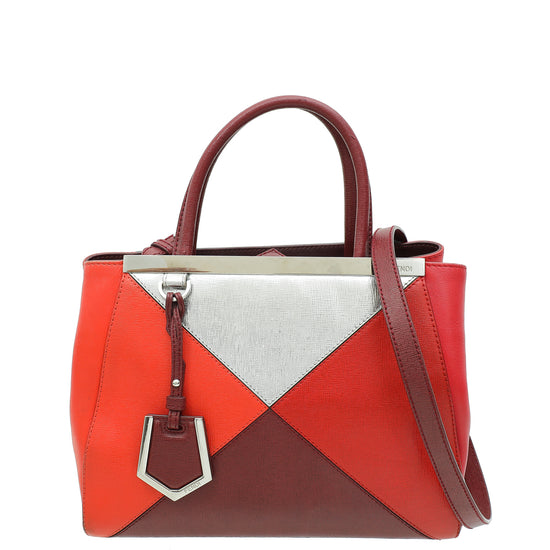 Fendi Tricolor 2 Jours Colorblock Petite Bag