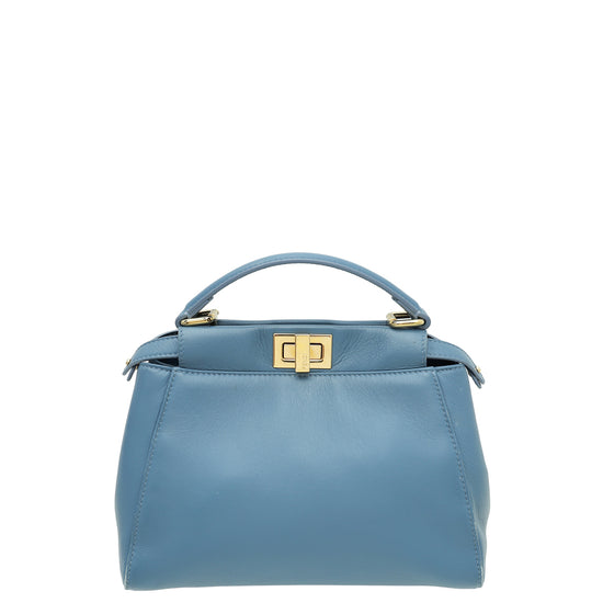 Fendi Blue Peekaboo Mini Bag