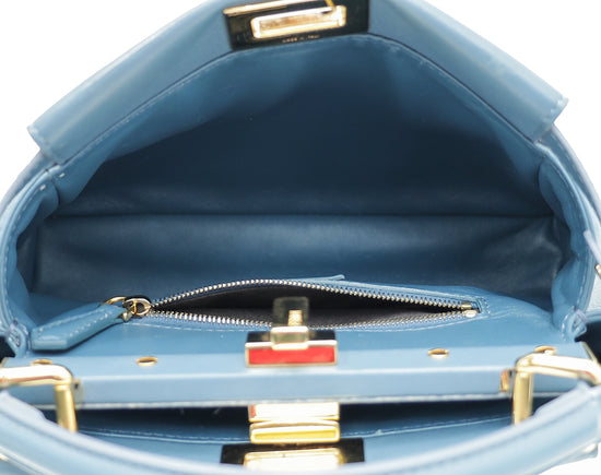 Fendi Blue Peekaboo Mini Bag