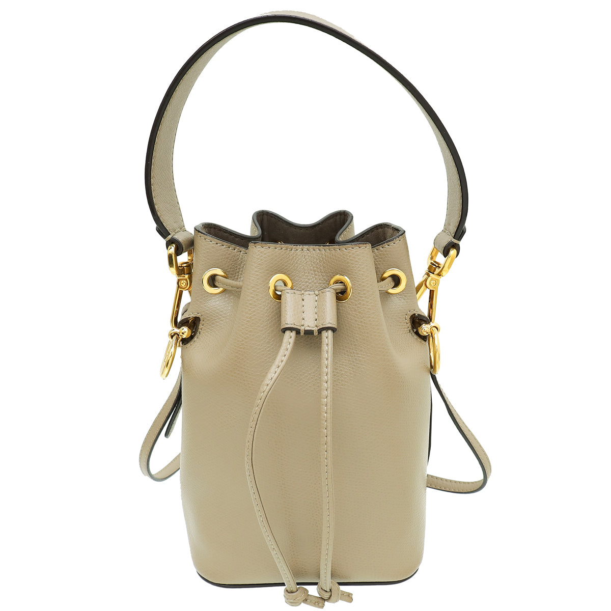 Fendi Beige Mon Tresor Mini Bucket Bag-Fendi-THE CLOSET