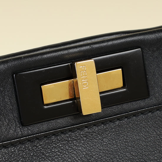Fendi Black Peekaboo Regular Bag