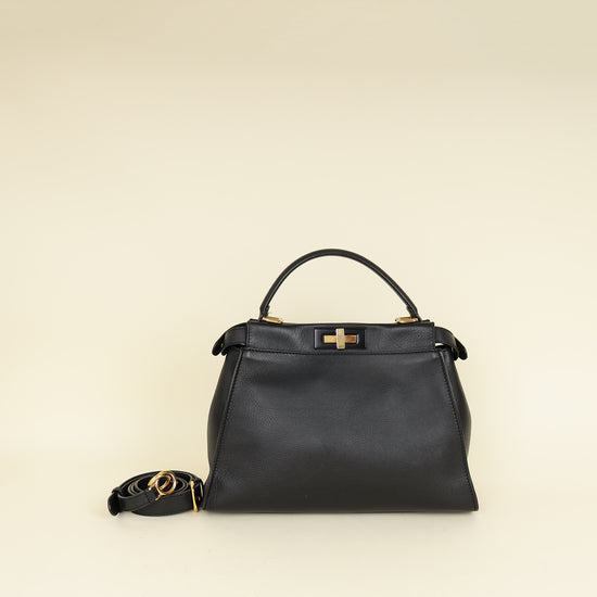 Fendi Black Peekaboo Regular Bag