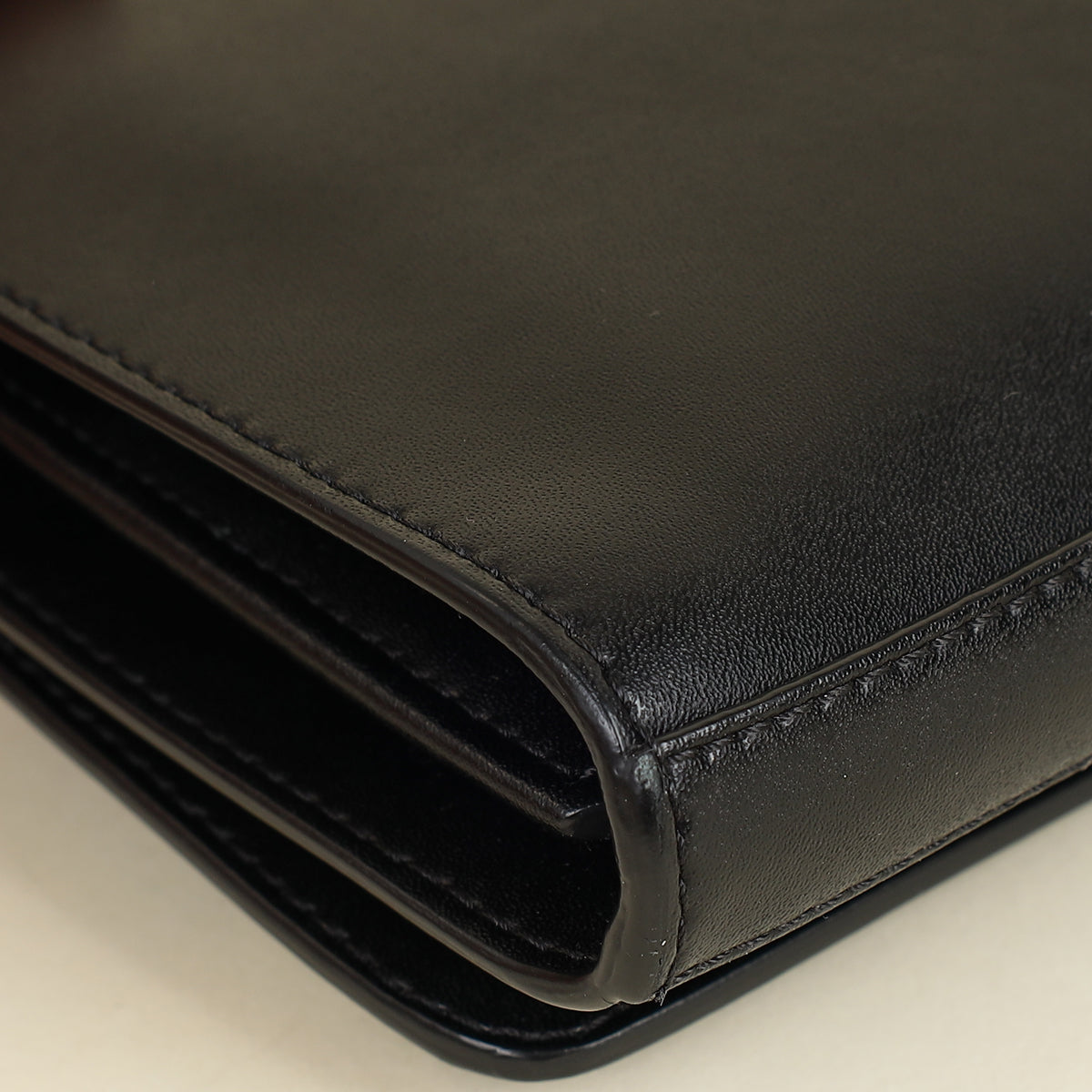 Fendi Black F Logo Wallet On Chain Clutch