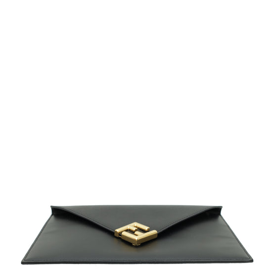 Fendi Black FF Diamonds Flat Pouch