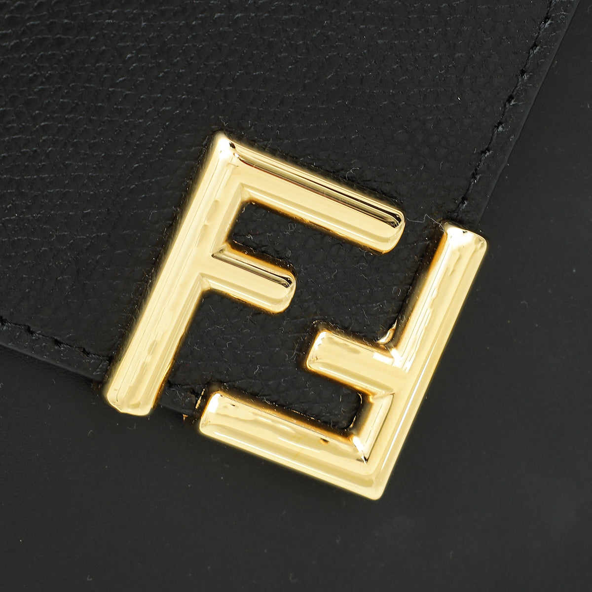 Fendi Black FF Diamonds Flat Pouch