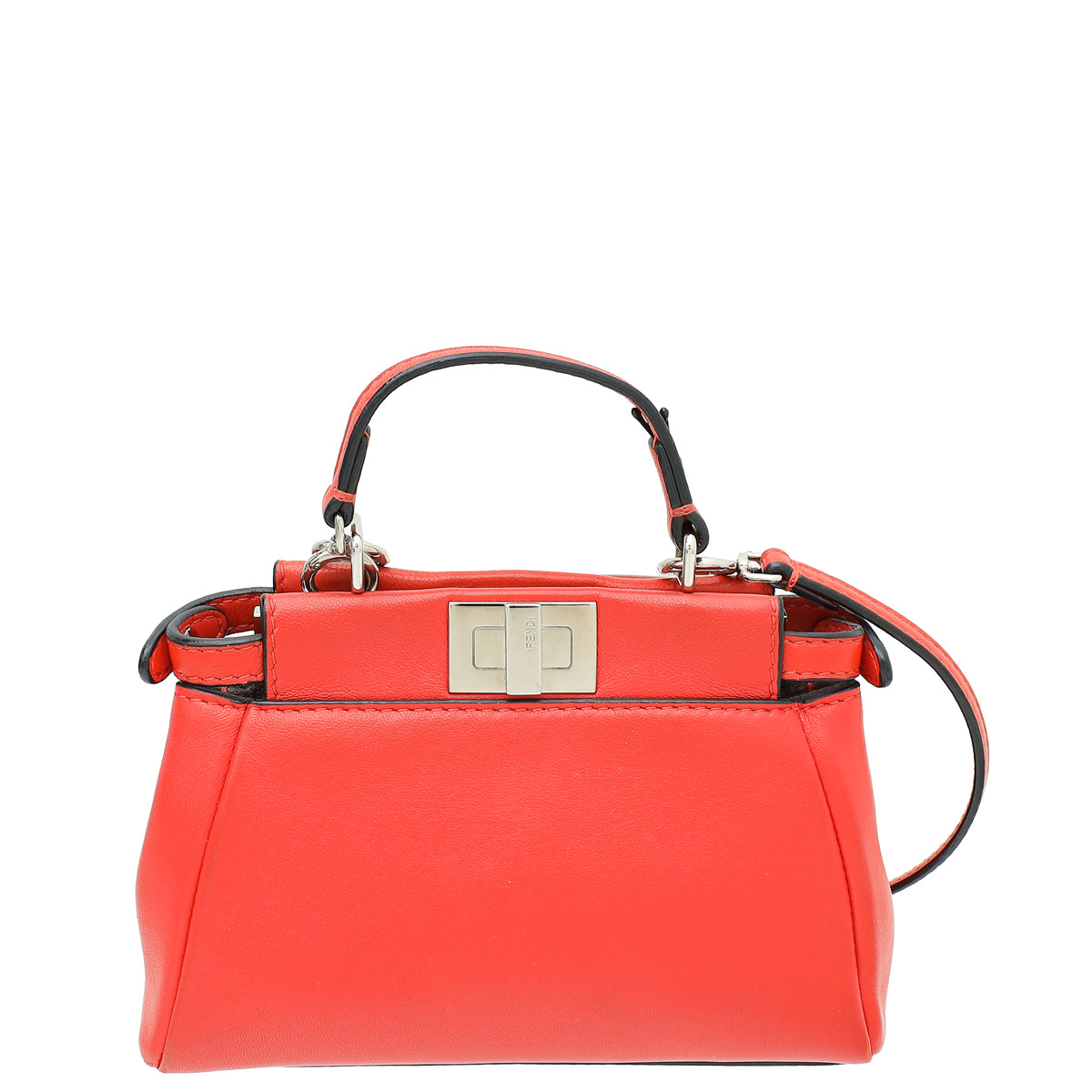 Fendi Red Peekaboo Micro Bag