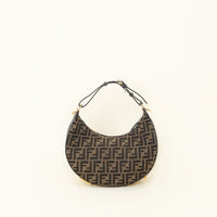 Fendi Bicolor Fendigraphy Small Hobo Bag