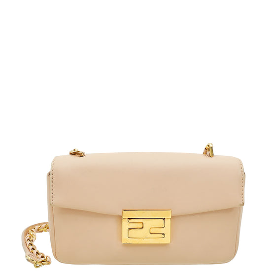 Fendi Pink Mini Be Baguette Crossbody Bag