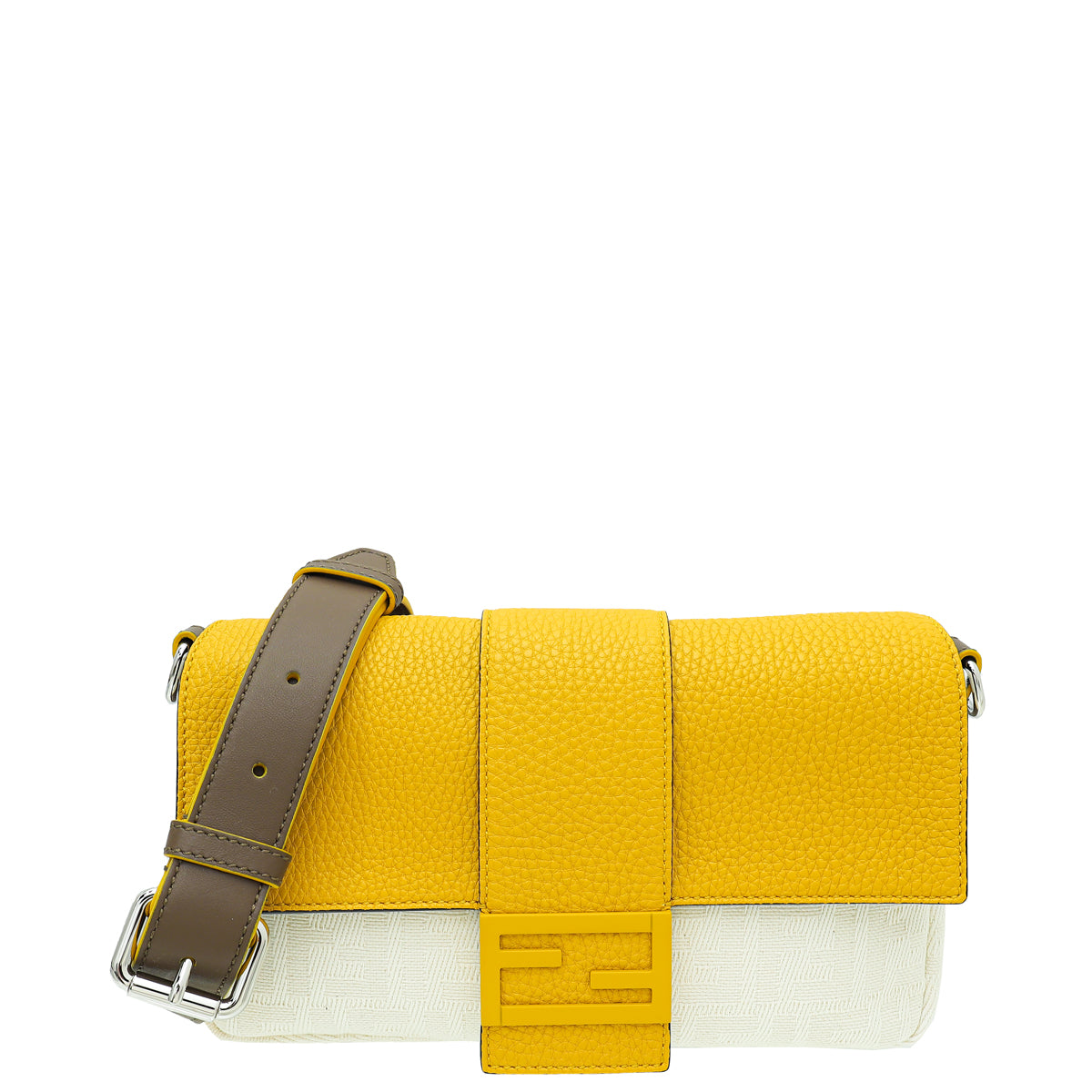 Fendi Tricolor Zucca Baguette Crossbody Bag-Fendi-THE CLOSET