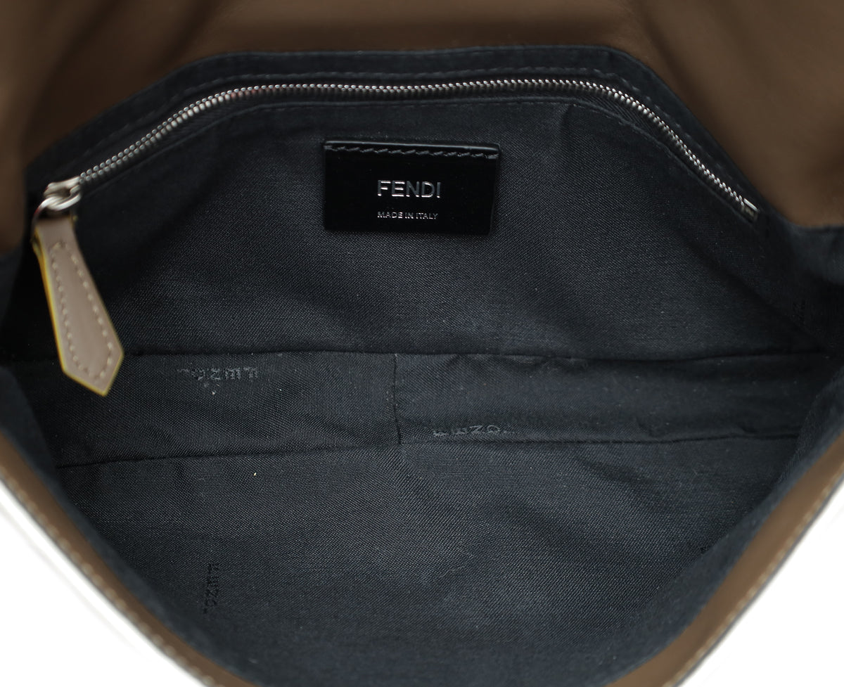 Fendi Tricolor Zucca Baguette Crossbody Bag