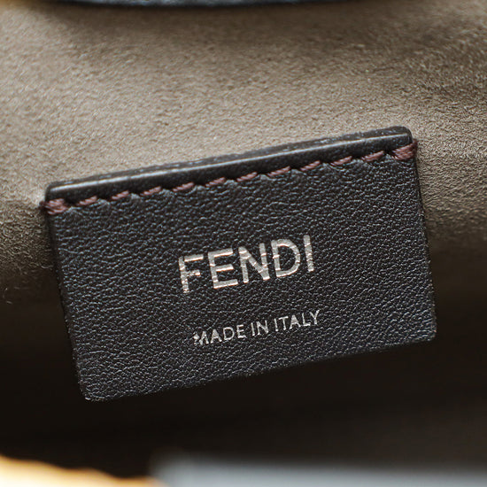 Fendi Black FF Embossed Runway Small Bag