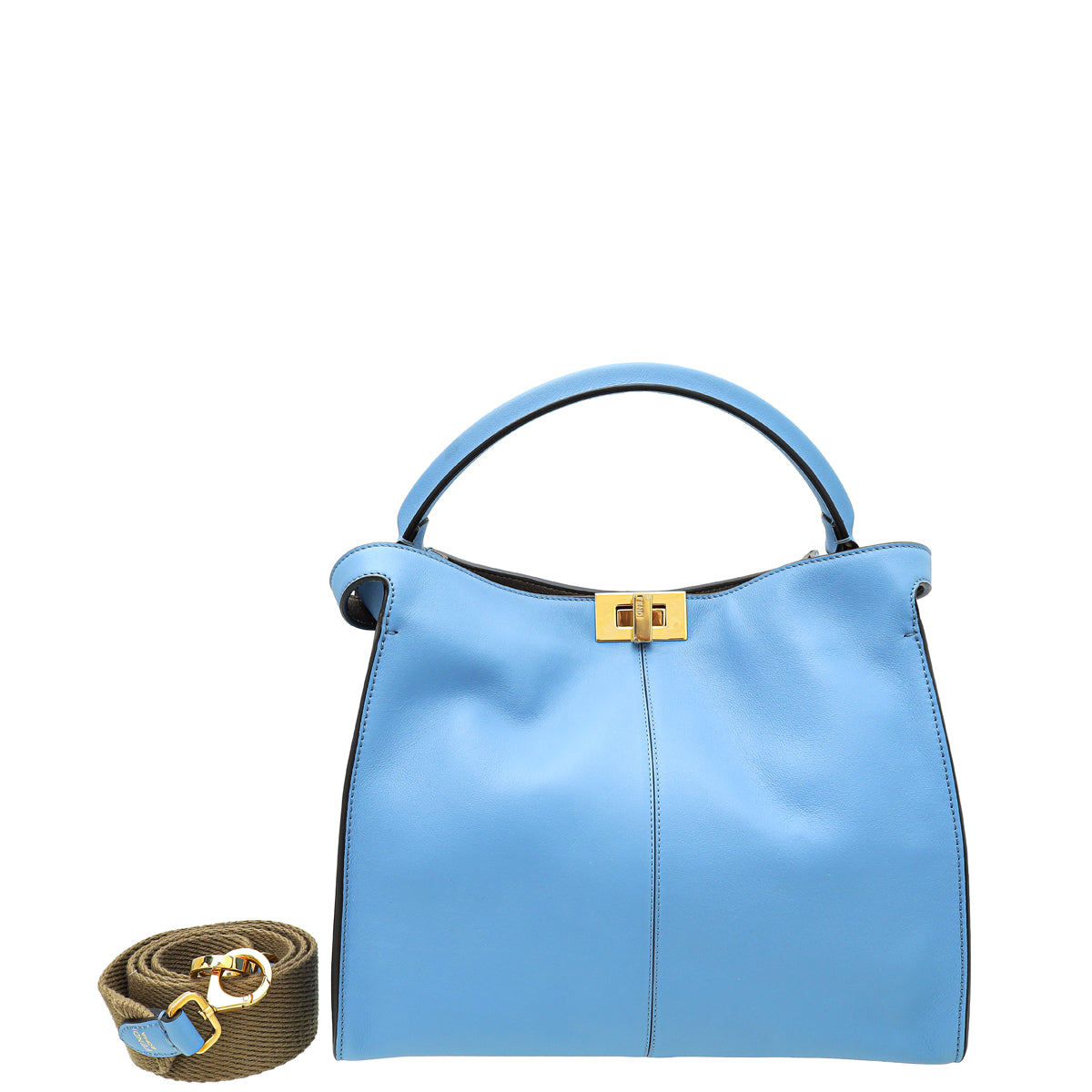 Fendi Light Blue Peekaboo X-Lite Medium Bag-Fendi-THE CLOSET