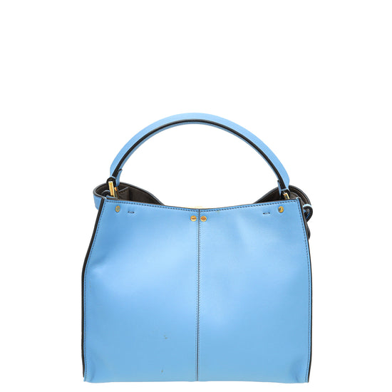 Fendi Light Blue Peekaboo X-Lite Medium Bag