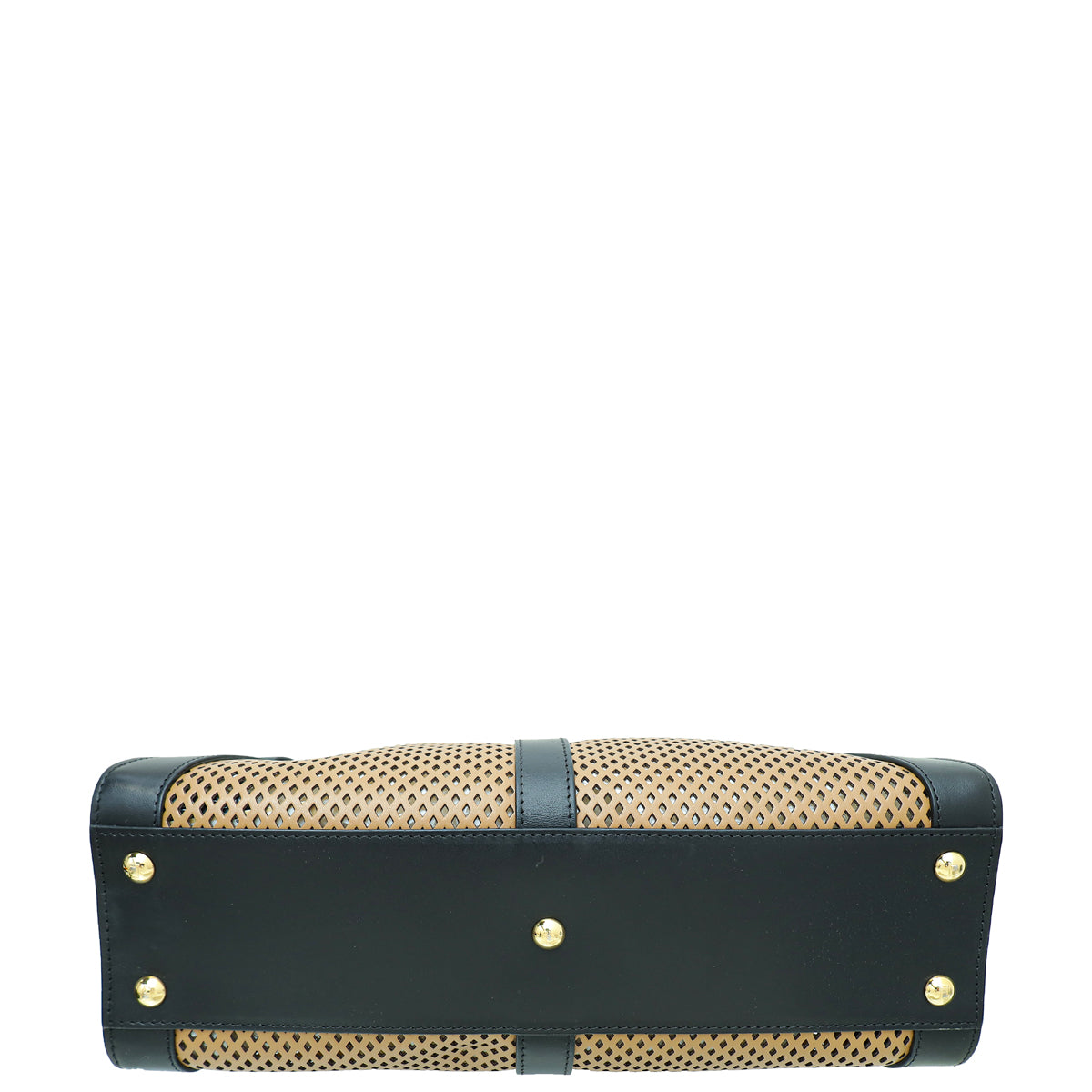 Fendi Bicolor Perforated Peekaboo Regular Bag