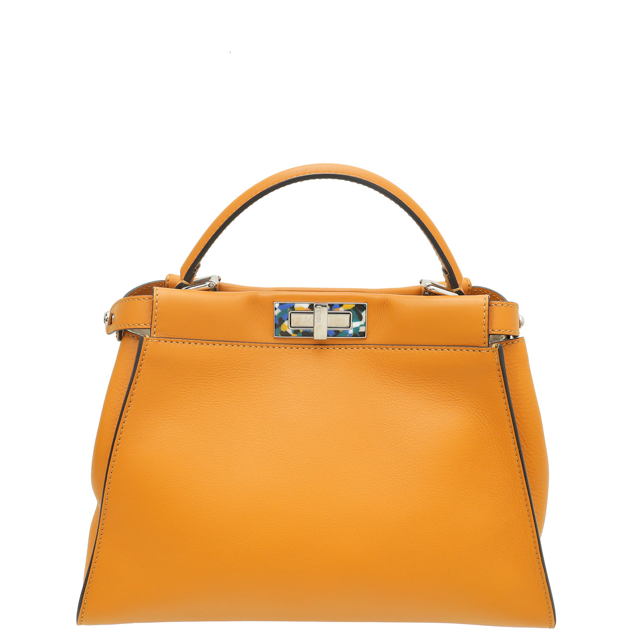 Fendi Ginger Latte Granite Plexiglass Peekaboo Regular Bag-Fendi-THE CLOSET