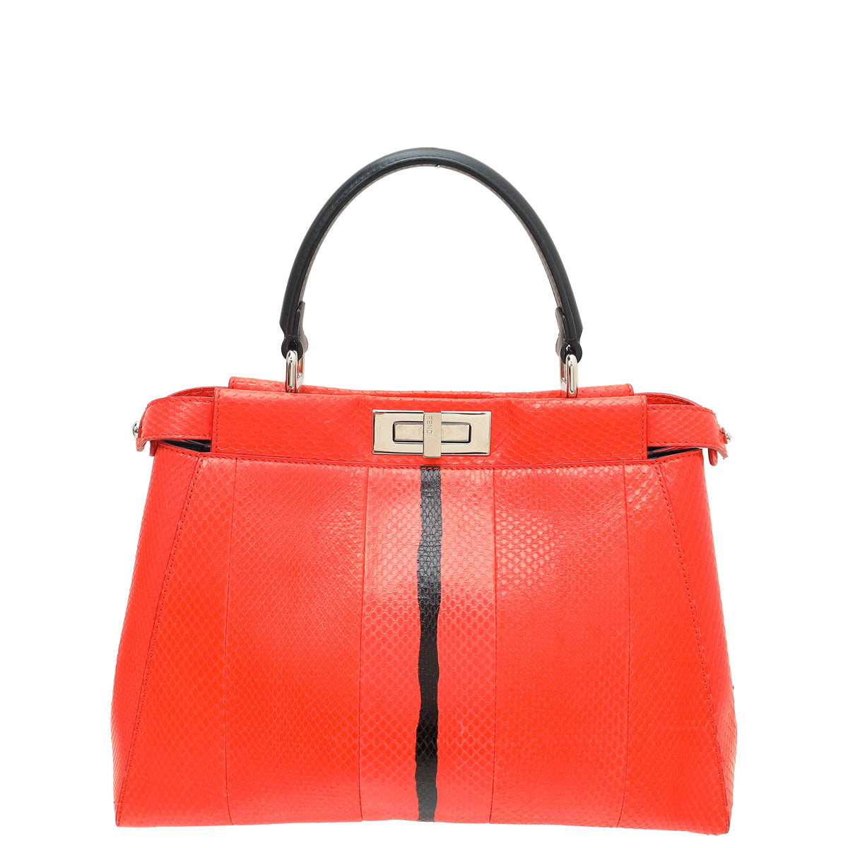 Fendi Bicolor Python Peekaboo Regular Bag-Fendi-THE CLOSET