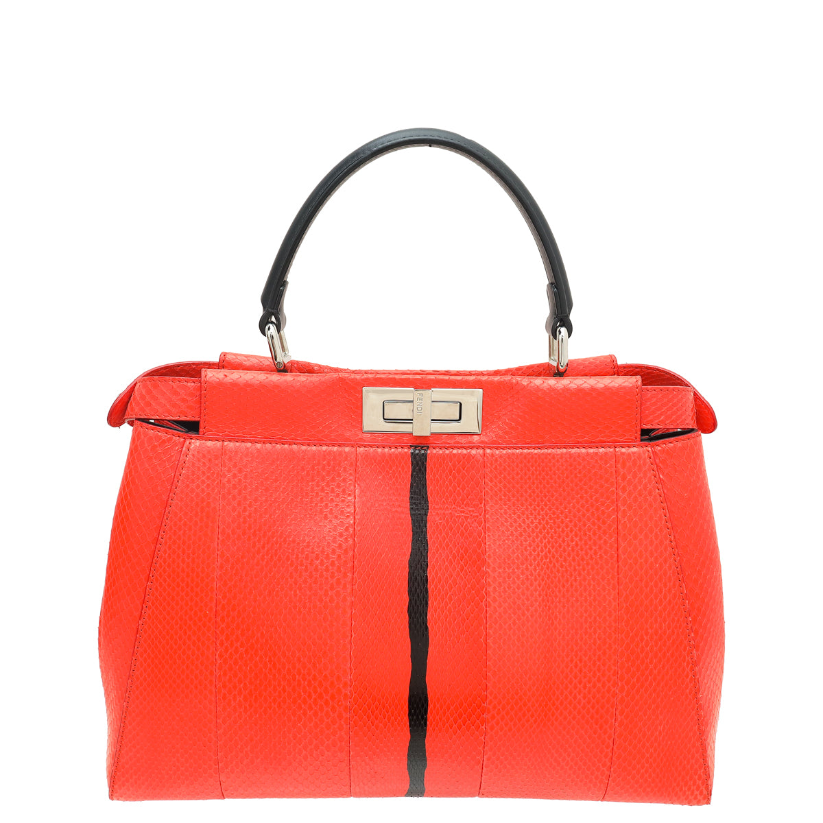 Fendi Bicolor Python Peekaboo Regular Bag-Fendi-THE CLOSET