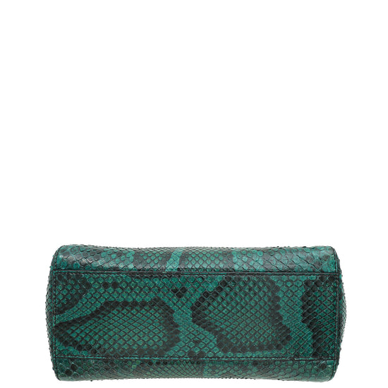 Fendi Green Python Peekaboo Mini Bag-Fendi-THE CLOSET