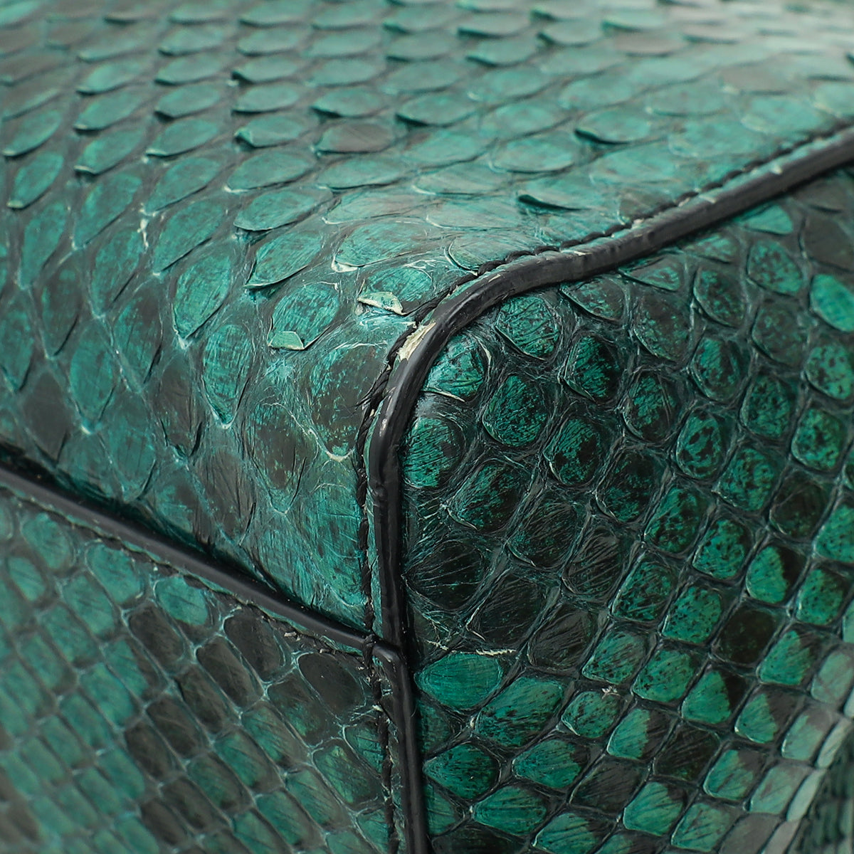 Fendi Green Python Peekaboo Mini Bag-Fendi-THE CLOSET