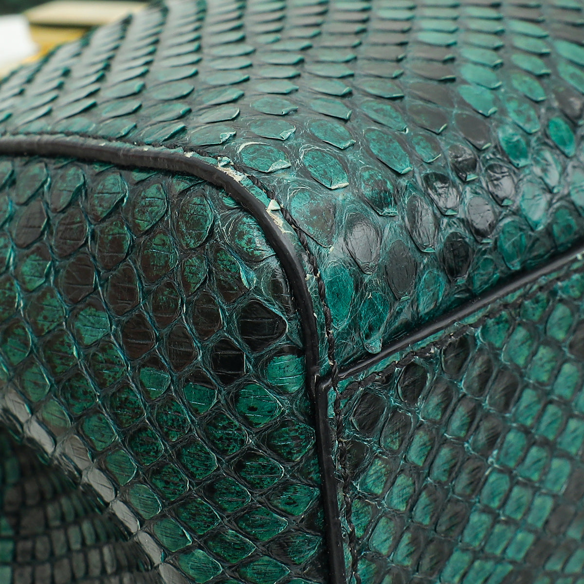 Fendi Green Python Peekaboo Mini Bag-Fendi-THE CLOSET