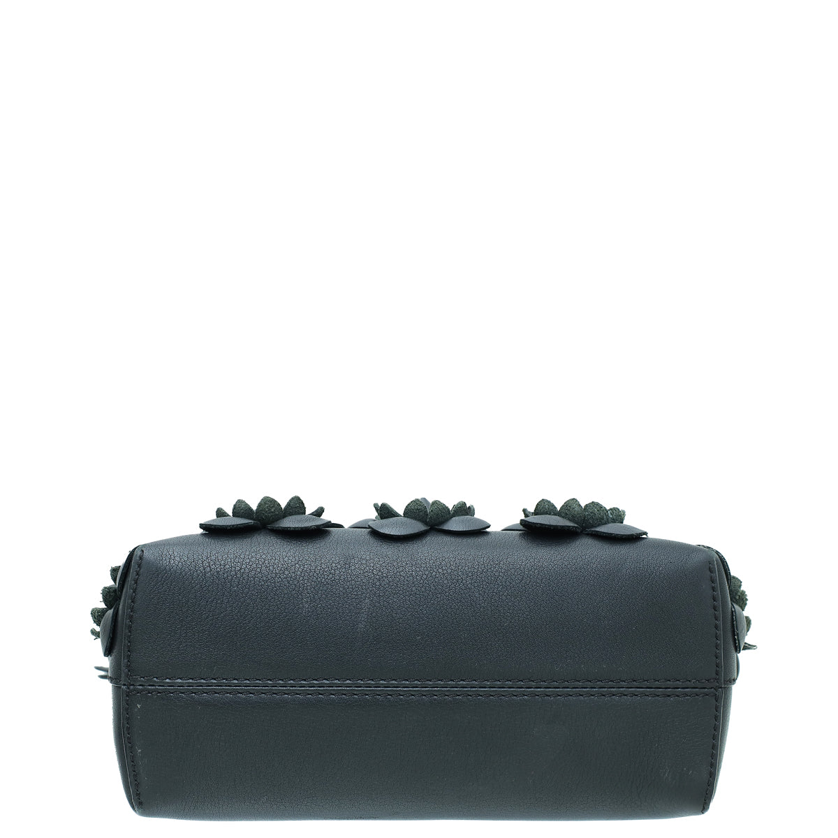 Fendi Black Flowerland Studded Mini By The Way Bag