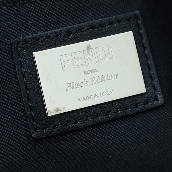 Fendi Black Flowerland Studded Mini By The Way Bag