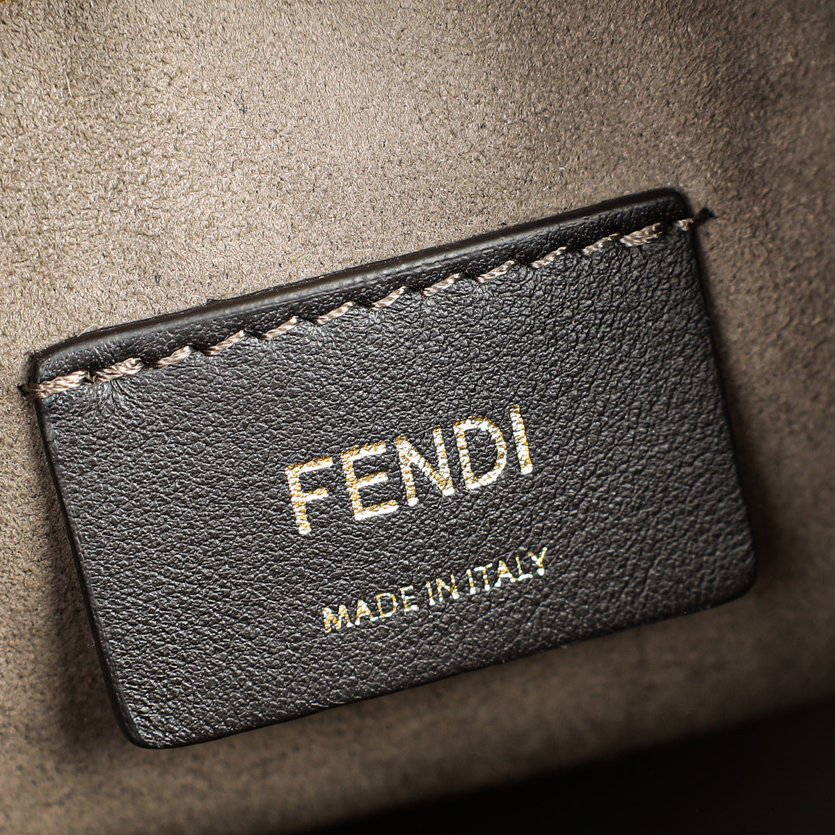 Fendi Bicolor FF Embossed Mon Tresor Mini Bucket Bag