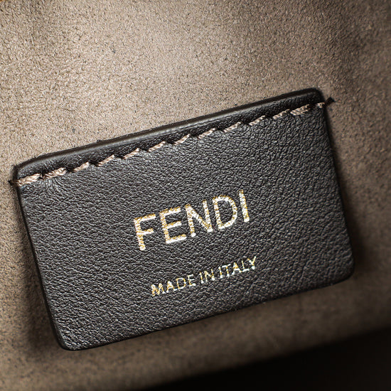 Fendi Bicolor FF Embossed Mon Tresor Mini Bucket Bag