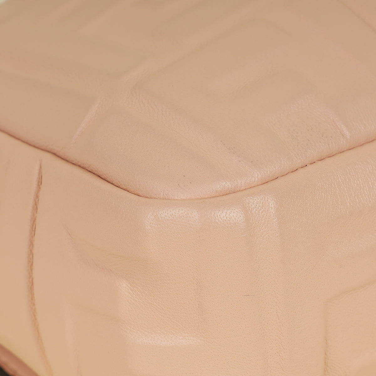 Fendi Peach FF Embossed Baguette Medium Bag-Fendi-THE CLOSET