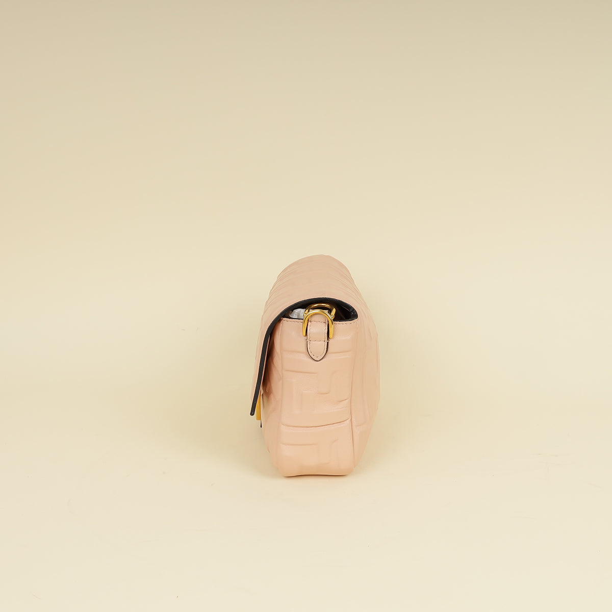 Fendi Peach FF Embossed Baguette Medium Bag-Fendi-THE CLOSET