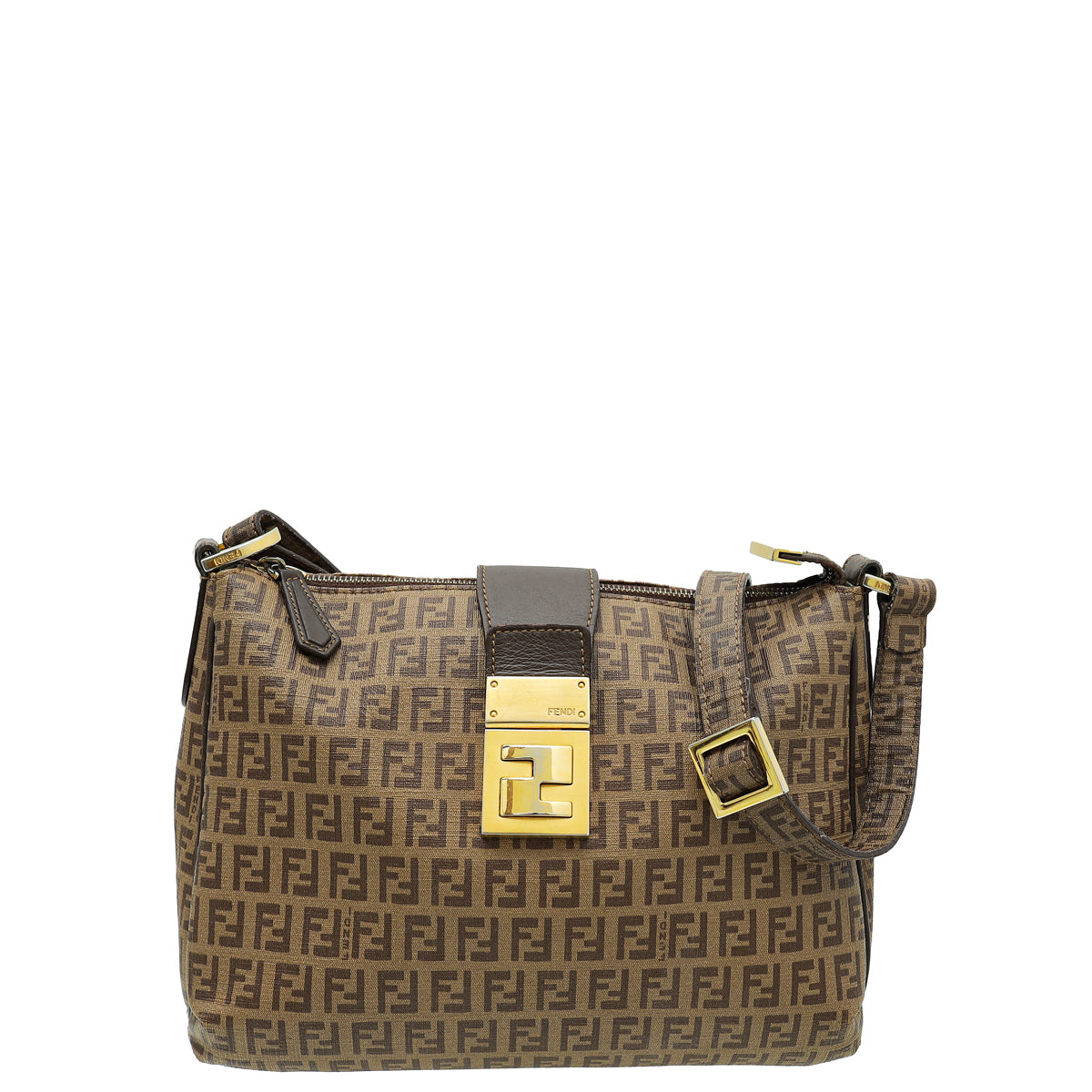 Fendi Bicolor FF Spalmati Shoulder Bag-Fendi-THE CLOSET