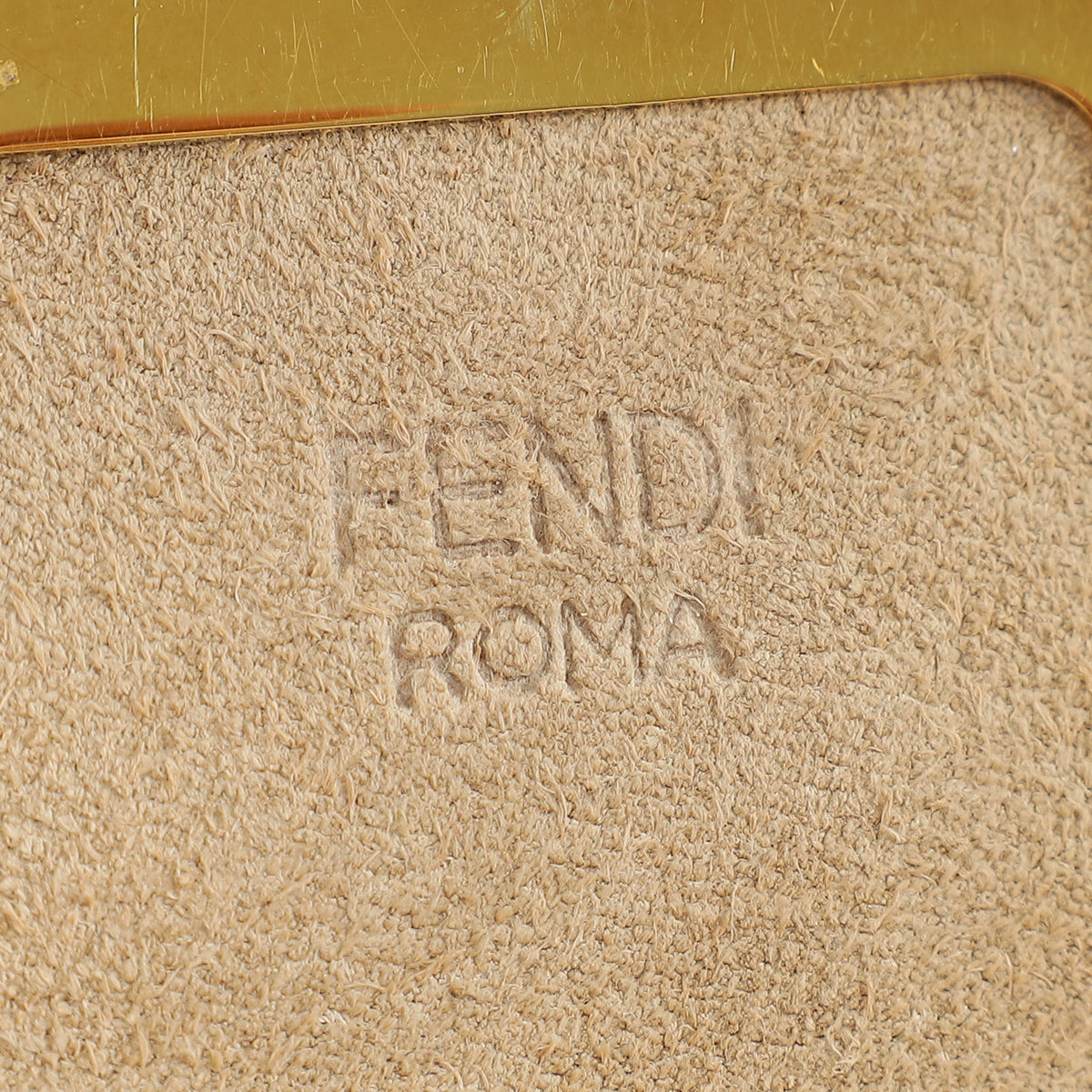 Fendi Brandy Brown Croissant Hobo Bag