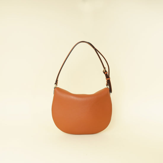 Fendi Brandy Brown Croissant Hobo Bag
